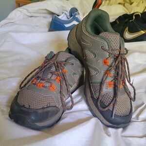 Merrell Waterproof Hiking Shoes - Green and Gray